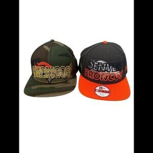 Two Denver Broncos Snapback New Era‎ 9Fifty Hats